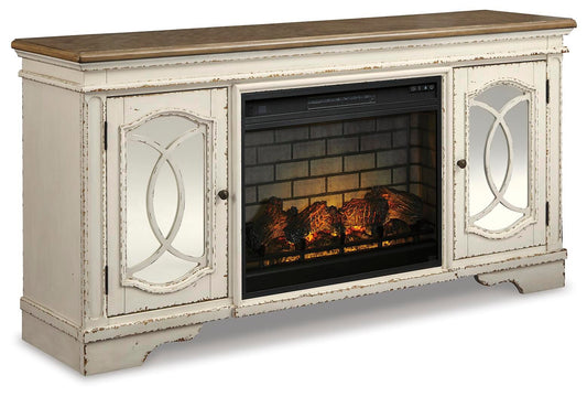 Realyn 74" TV Stand with Electric Fireplace - alternate view 2