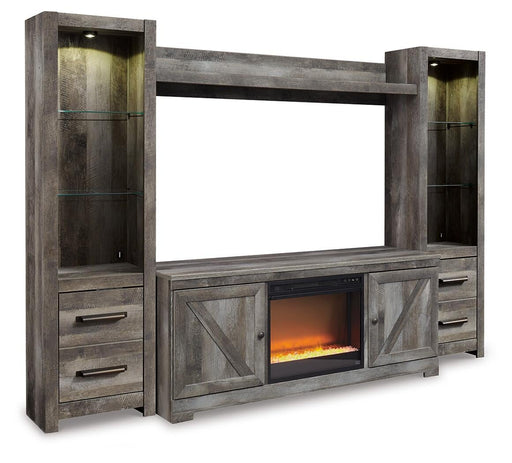 Wynnlow 4-Piece Entertainment Center with Electric Fireplace - alternate view 2