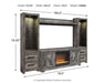 Wynnlow 4-Piece Entertainment Center with Electric Fireplace - alternate view 10