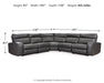 Samperstone 5-Piece Power Reclining Sectional - alternate view 7