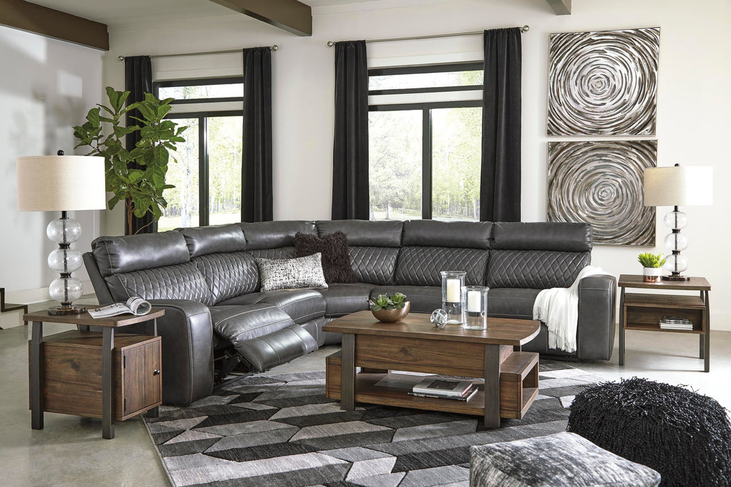 Samperstone 5-Piece Power Reclining Sectional - alternate view 6