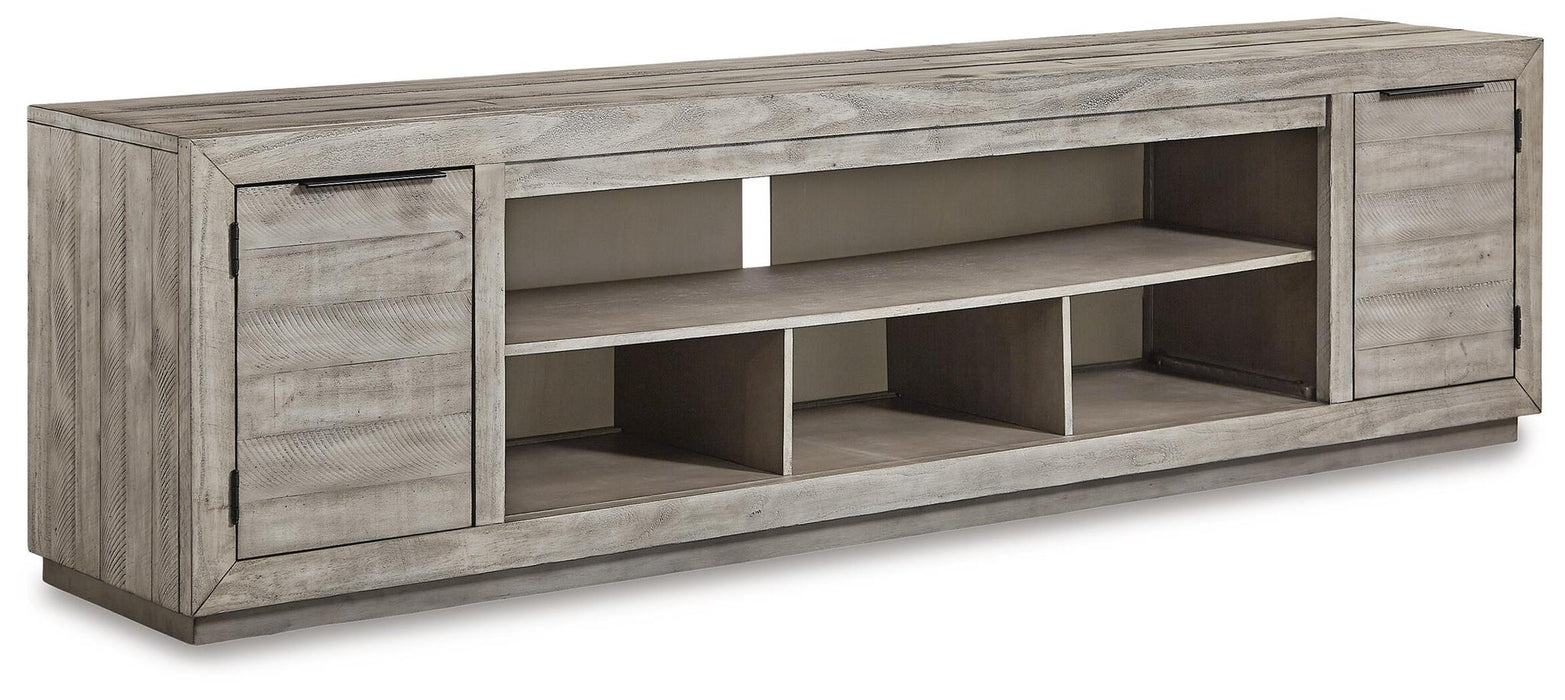 Naydell XL TV Stand w/Fireplace Option - alternate view 2