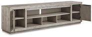 Naydell XL TV Stand w/Fireplace Option - alternate view 3