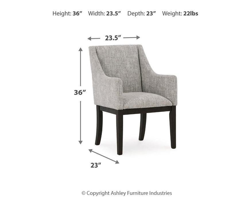 Burkhaus Dining UPH Arm Chair (2/CN) - alternate view 6