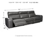 Samperstone 3-Piece Power Reclining Sectional Sofa - alternate view 5