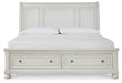 Robbinsdale California King Sleigh Bed with Storage - alternate view 4