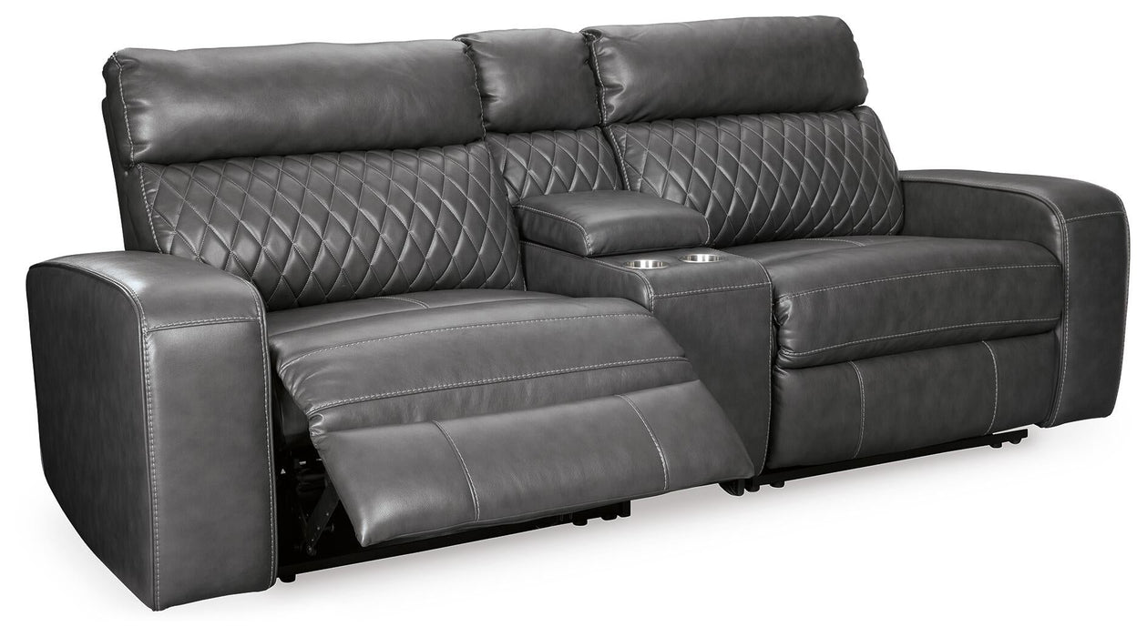 Samperstone 3-Piece Power Reclining Sectional Loveseat - alternate view 2
