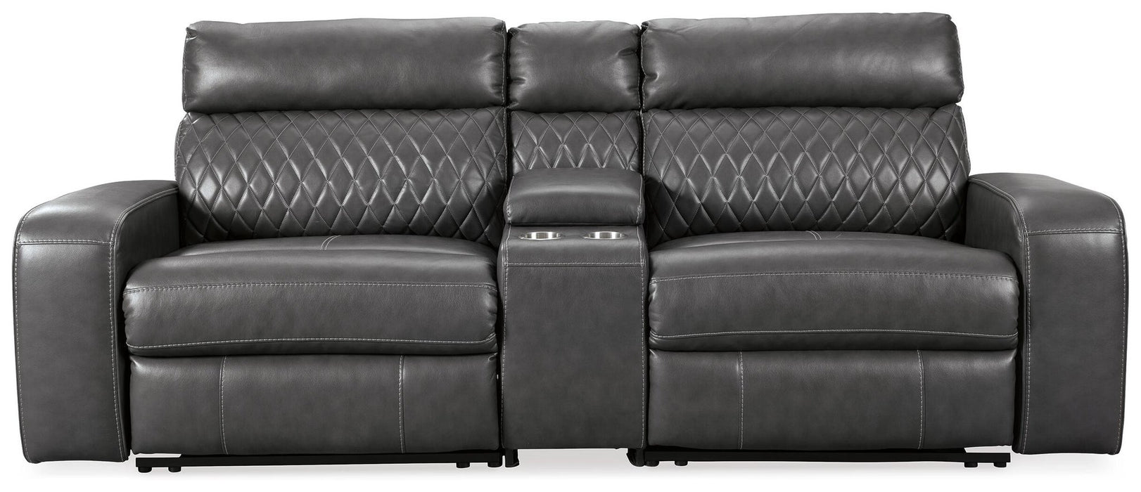 Samperstone 3-Piece Power Reclining Sectional Loveseat - alternate view 3