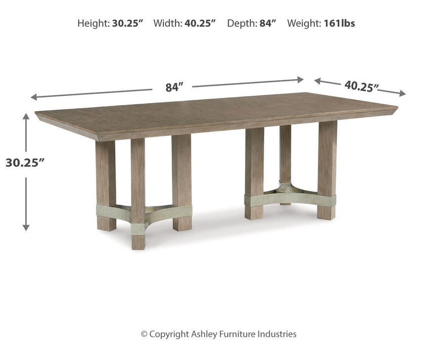 Chrestner Rectangular Dining Room Table - alternate view 7