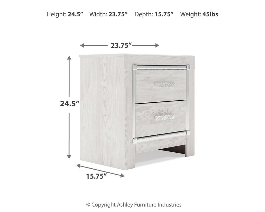 Altyra Two Drawer Night Stand - alternate view 7