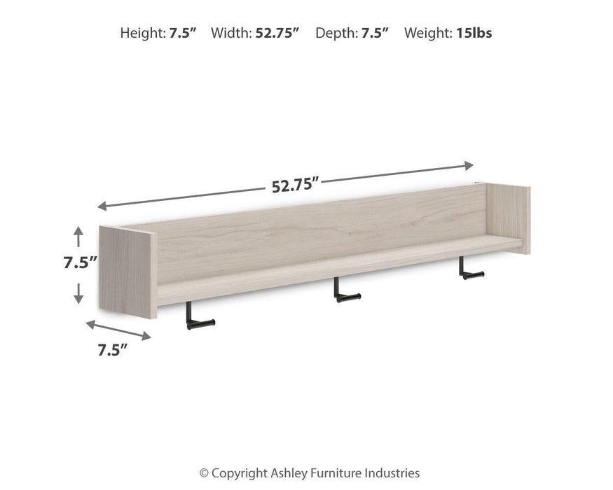 Socalle Wall Mounted Coat Rack w/Shelf - alternate view 6