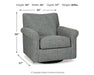 Renley Swivel Glider Accent Chair - alternate view 7