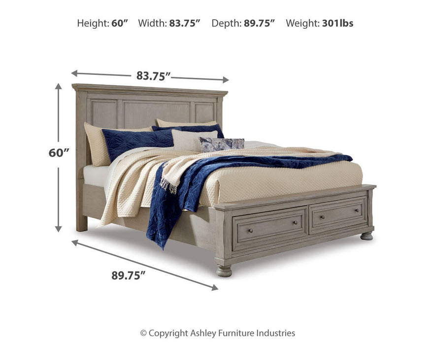 Lettner King Panel Storage Bed - alternate view 4
