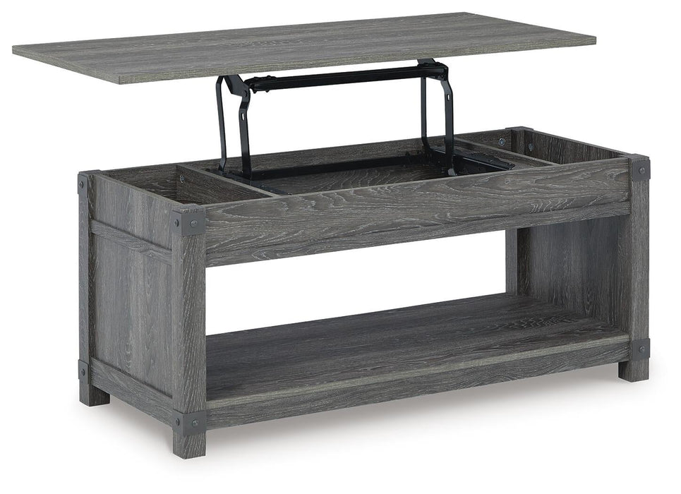 Freedan Rect Lift Top Cocktail Table - alternate view 3