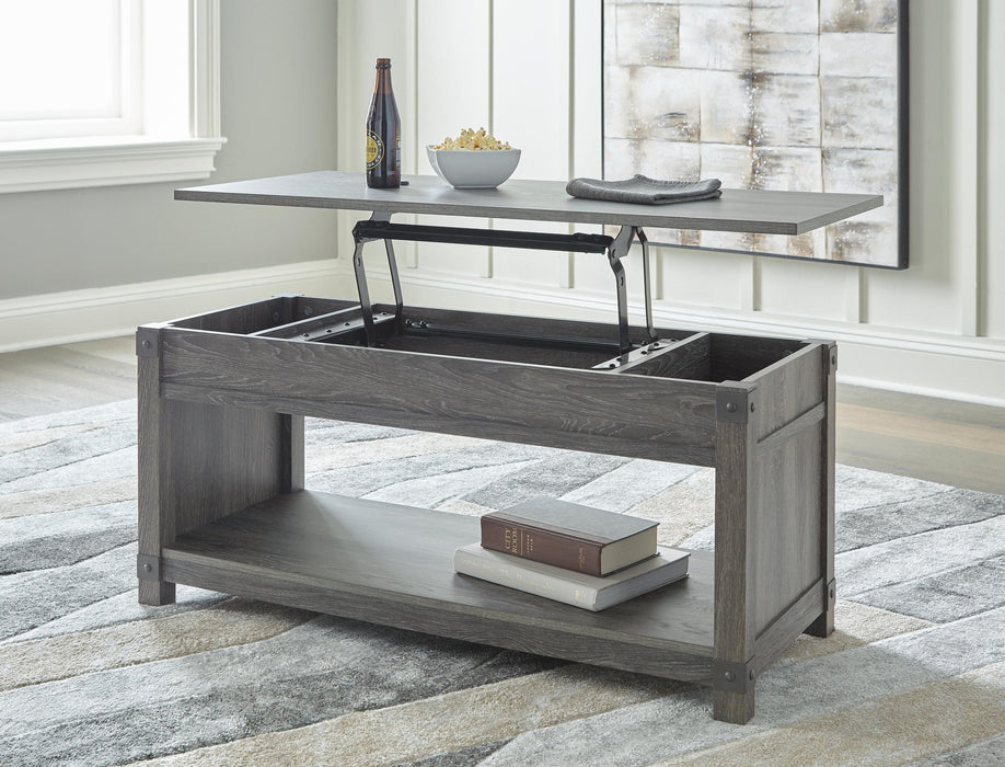 Freedan Rect Lift Top Cocktail Table - alternate view 6