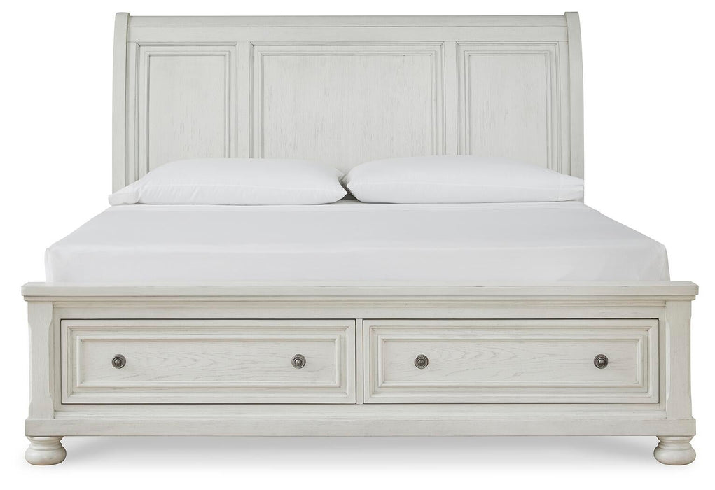 Robbinsdale Queen Sleigh Bed with Storage - alternate view 4