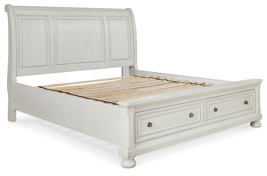 Robbinsdale Queen Sleigh Bed with Storage - alternate view 3