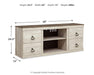 Willowton LG TV Stand w/Fireplace Option - alternate view 7