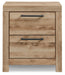 Hyanna Two Drawer Night Stand - alternate view 4