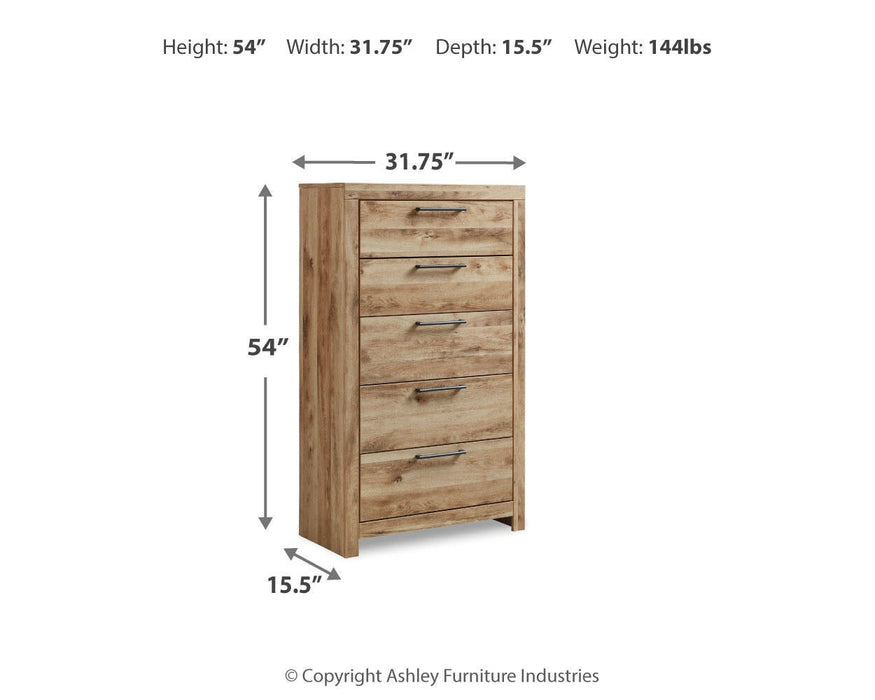 Hyanna Five Drawer Chest - alternate view 6