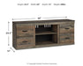 Trinell LG TV Stand w/Fireplace Option - alternate view 7
