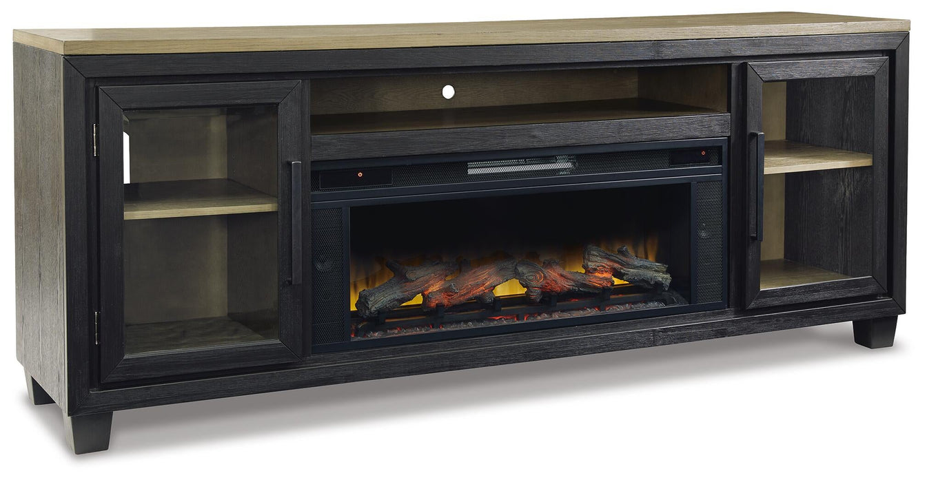 Foyland 83" TV Stand with Electric Fireplace - alternate view 2