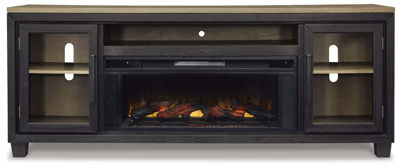 Foyland 83" TV Stand with Electric Fireplace - alternate view 4
