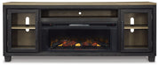 Foyland 83" TV Stand with Electric Fireplace - alternate view 4