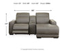 Correze 3-Piece Power Reclining Sectional with Chaise - alternate view 6