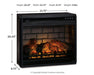Willowton 4-Piece Entertainment Center with Electric Fireplace - alternate view 9