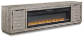 Naydell 92" TV Stand with Electric Fireplace - alternate view 2