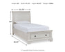 Robbinsdale Twin Sleigh Storage Bed - alternate view 5
