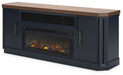 Landocken 83" TV Stand with Electric Fireplace - alternate view 3