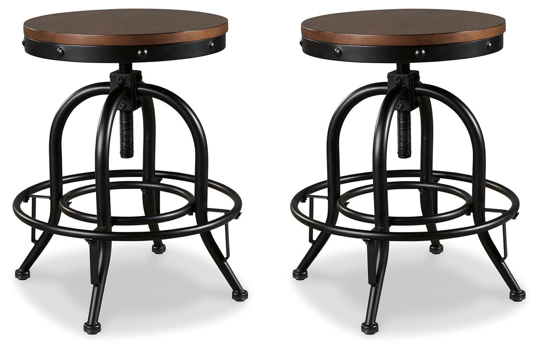 Valebeck Swivel Barstool (2/CN) - alternate view 2