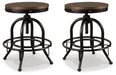 Valebeck Swivel Barstool (2/CN) - alternate view 2