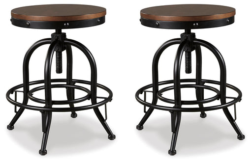 Valebeck Swivel Barstool (2/CN) - alternate view 2