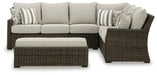Brook Ranch Sofa SEC/Bench w/CUSH (3/CN) - alternate view 3