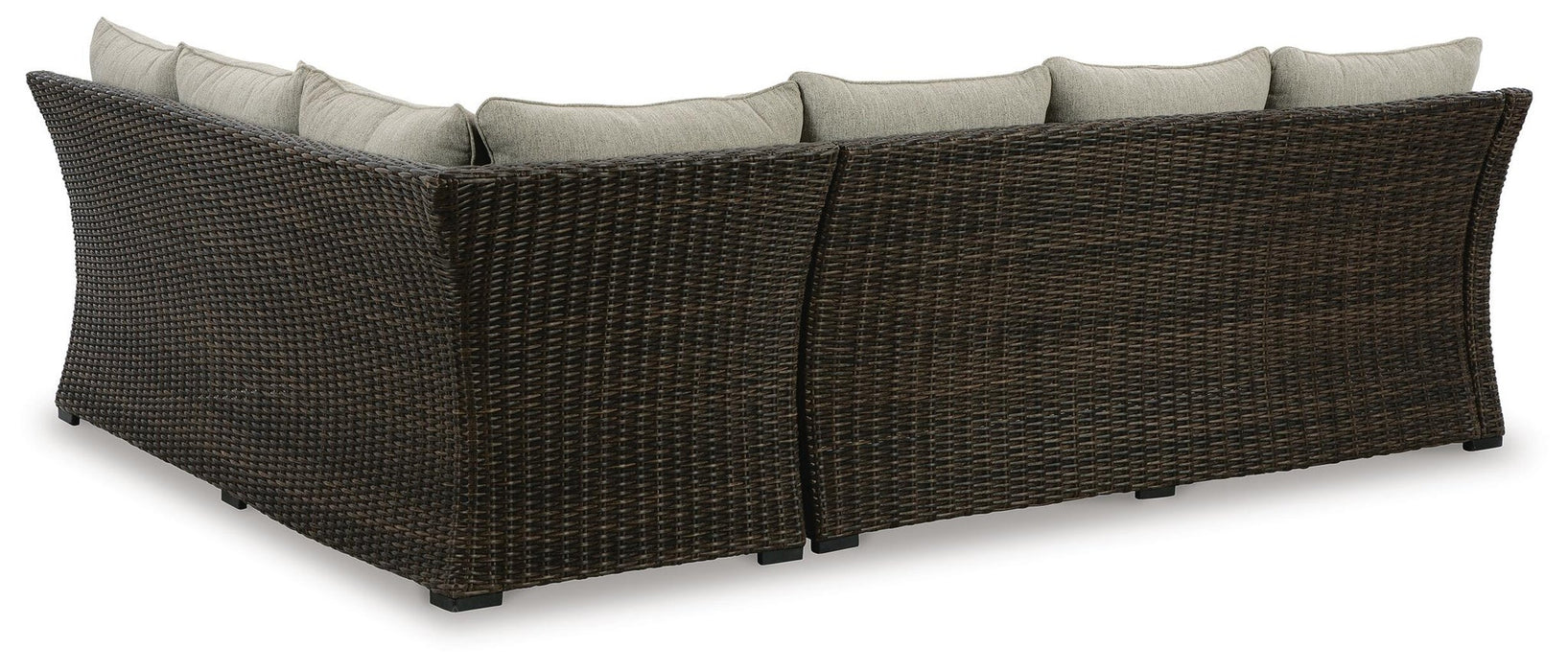 Brook Ranch Sofa SEC/Bench w/CUSH (3/CN) - alternate view 4