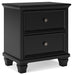 Lanolee Two Drawer Night Stand - alternate view 2