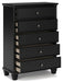 Lanolee Five Drawer Chest - alternate view 4