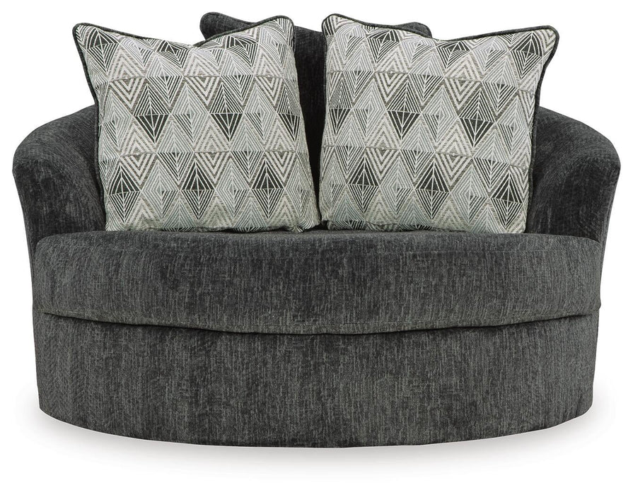 Biddeford Oversized Swivel Accent Chair - alternate view 3