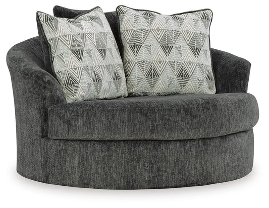 Biddeford Oversized Swivel Accent Chair - alternate view 2