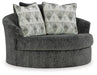 Biddeford Oversized Swivel Accent Chair - alternate view 2