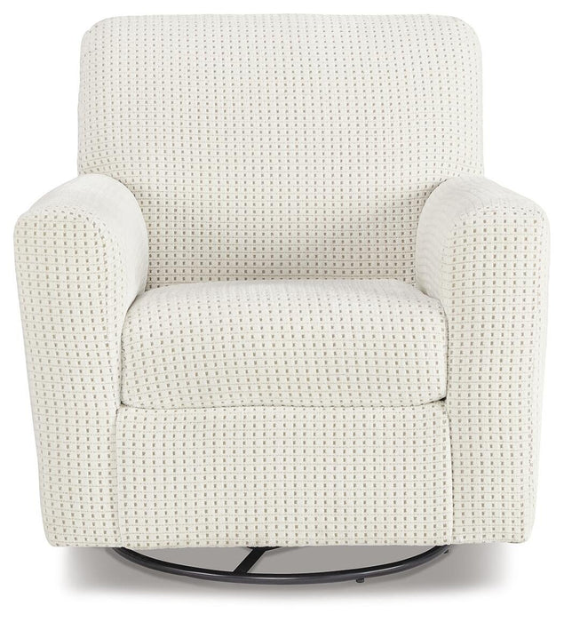 Herstow Swivel Glider Accent Chair - alternate view 3