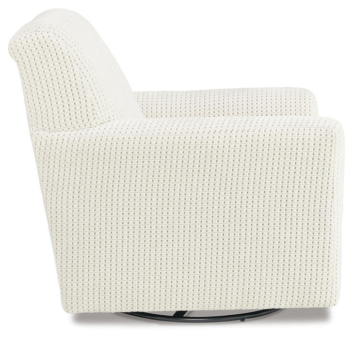 Herstow Swivel Glider Accent Chair - alternate view 5