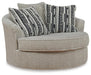 Calnita Oversized Swivel Accent Chair - alternate view 2