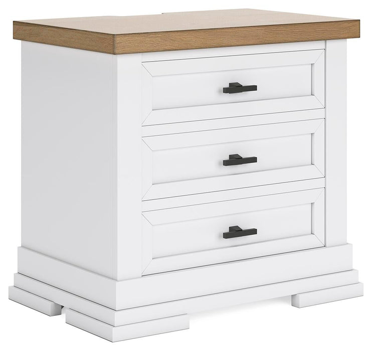 Ashbryn Three Drawer Night Stand - alternate view 2