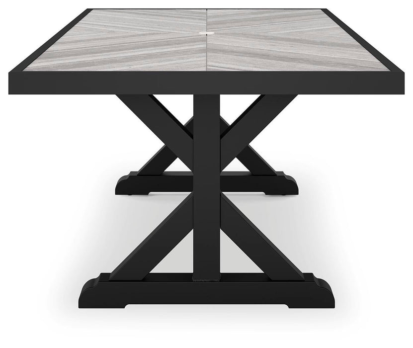 Beachcroft RECT Dining Table w/UMB OPT - alternate view 10