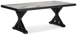 Beachcroft RECT Dining Table w/UMB OPT - alternate view 2