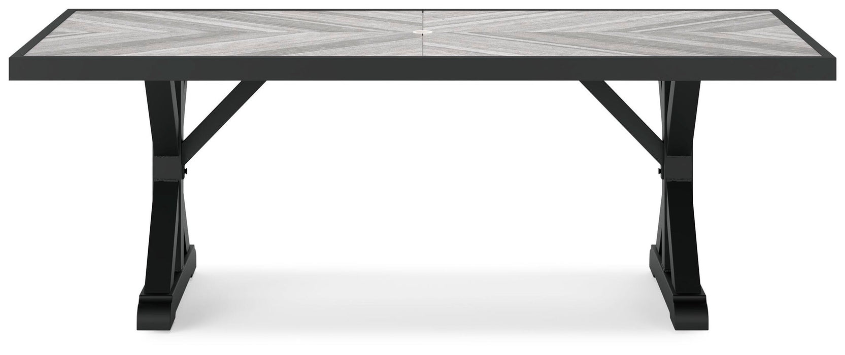 Beachcroft RECT Dining Table w/UMB OPT - alternate view 6